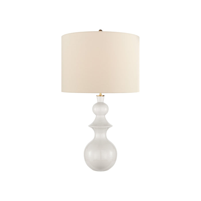 Saxon Table Lamp in New White.