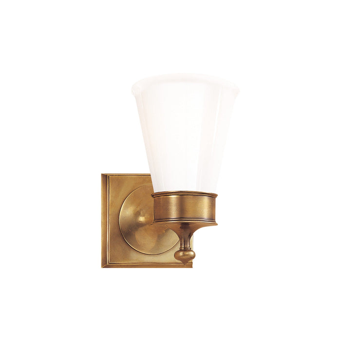 Siena Wall Light in Hand-Rubbed Antique Brass (1-Light).