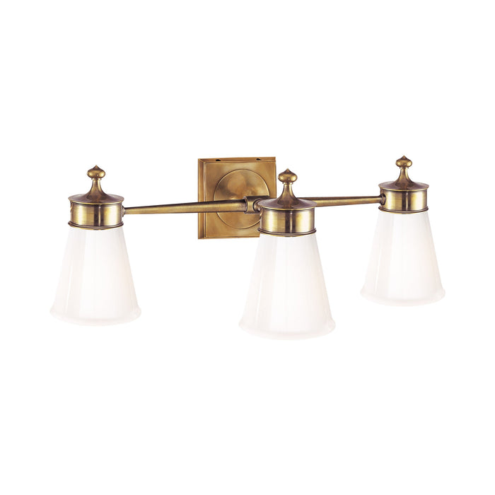 Siena Wall Light in Hand-Rubbed Antique Brass (3-Light).