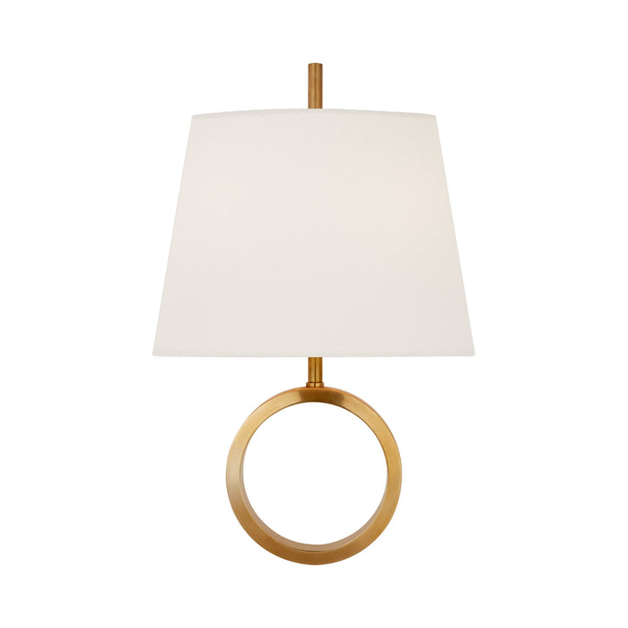 Simone Wall Light in Hand-Rubbed Antique Brass.
