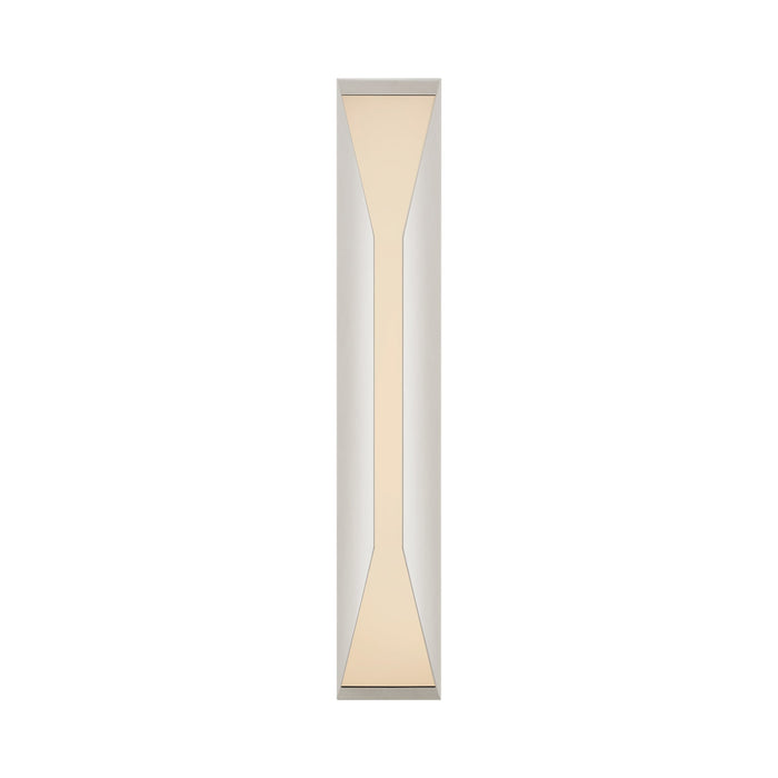 Stetto Outdoor LED Wall Light in Large/Polished Nickel.