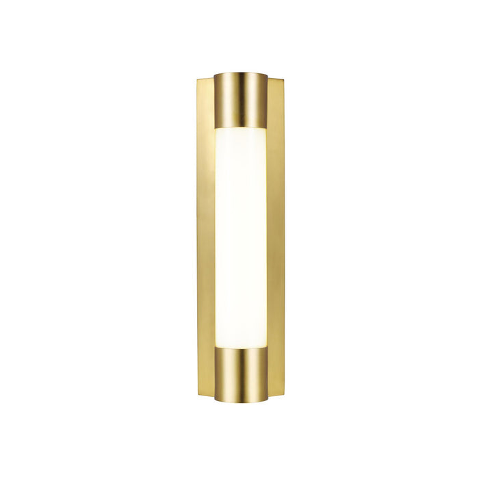Loring LED Vanity Wall Light in Burnished Brass(Small).