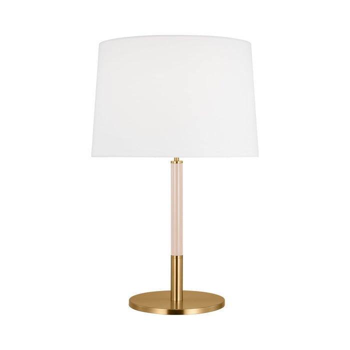 Monroe LED Table Lamp in Burnished Brass/Blush