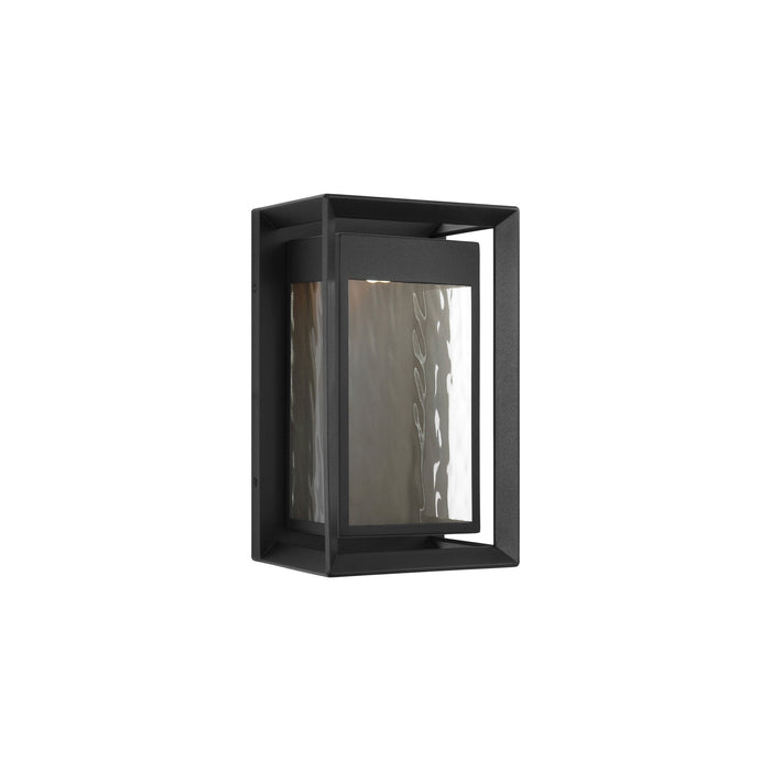 Urbandale Outdoor LED Wall Light in Textured Black (Small).