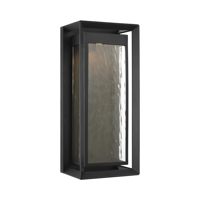 Urbandale Outdoor LED Wall Light in Textured Black (X-Large).