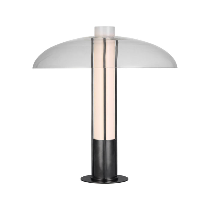 Troye LED Table Lamp in Bronze /Clear Glass.