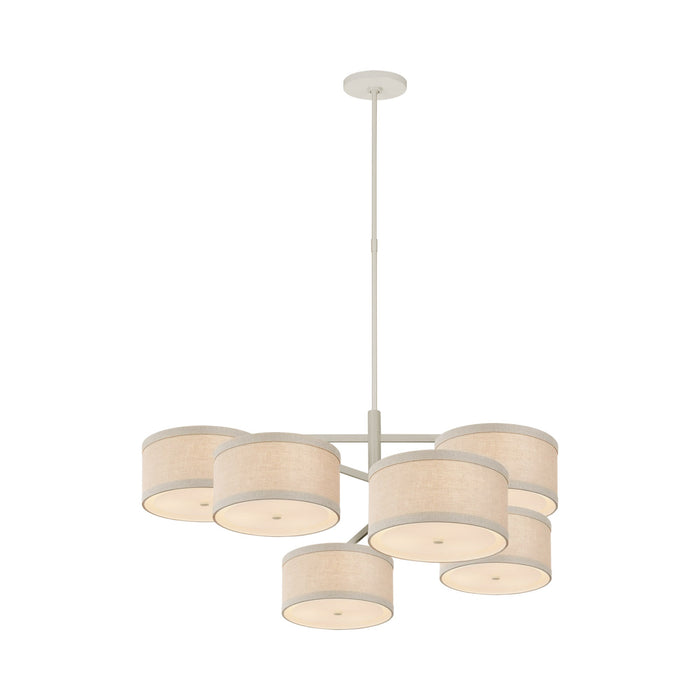 Walker LED Offset Chandelier in Light Cream (X-Large).