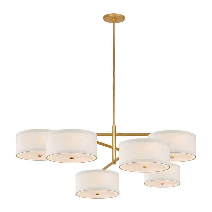 Walker LED Offset Chandelier in Gild (Grande).