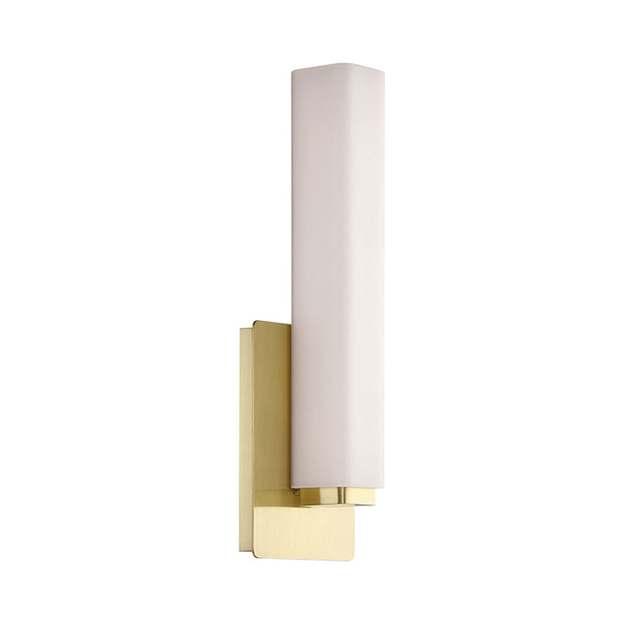 Vogue LED Bath Wall Light in Brushed Brass (15-Inch).