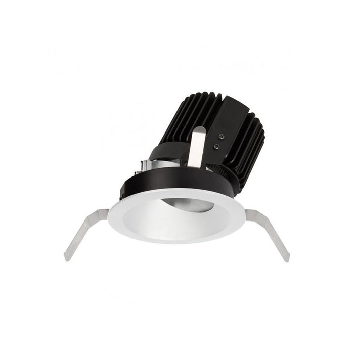Volta 4.5 Inch Round Wall Wash LED Recessed Trim in White.