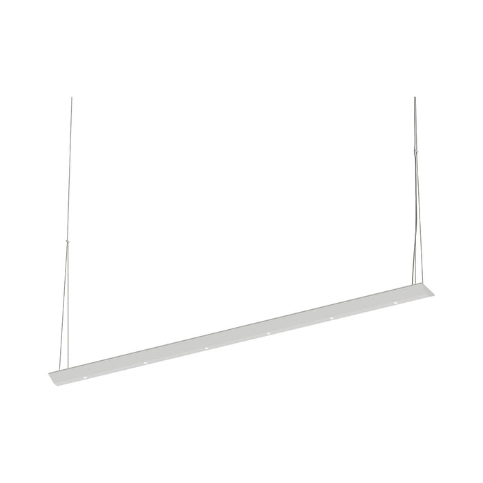 Votives™ LED Linear Pendant Light in Satin White/Frosted Acrylic (12-Light).