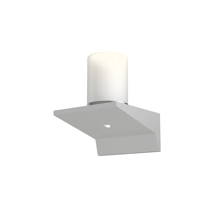 Votives™ LED Wall Light in Bright Satin Aluminum/Clear Etched Glass (4-Inch).
