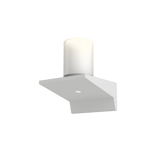Votives™ LED Wall Light in Satin White/Clear Etched Glass (4-Inch).