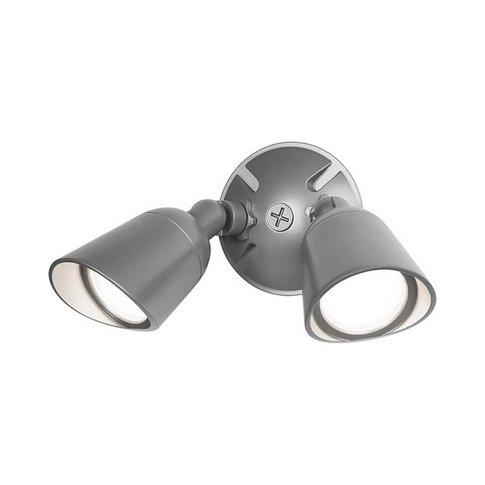 Endurance LED Double Spot Outdoor Wall Light in Architectural Graphite.