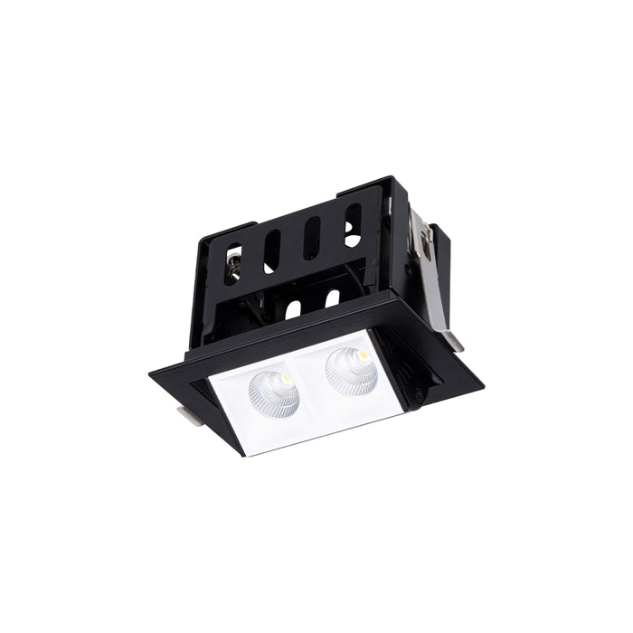 Multi Stealth Adjustable Trim LED Recessed Light in White/Black (4W/45-Degree).
