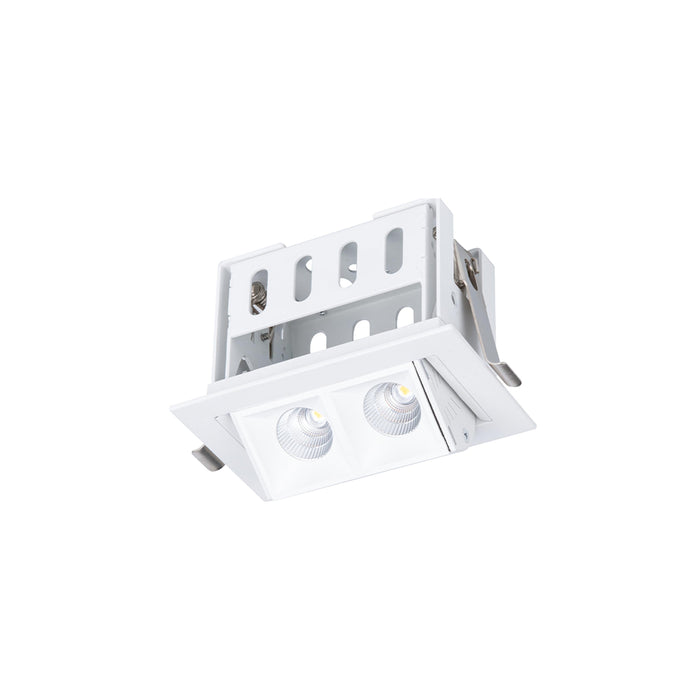Multi Stealth Adjustable Trim LED Recessed Light in White/White (4W/45-Degree).