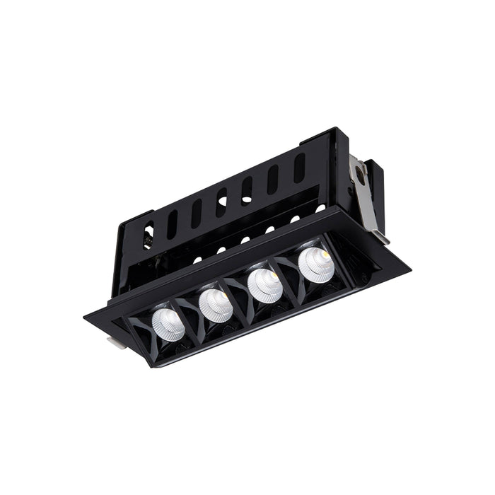Multi Stealth Adjustable Trim LED Recessed Light in Black/Black (3.5W/45-Degree).