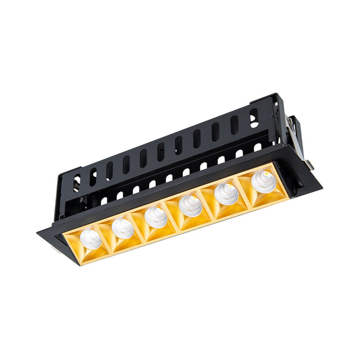 Multi Stealth Adjustable Trim LED Recessed Light in Gold/Black (3.3W/45-Degree).