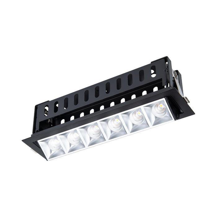 Multi Stealth Adjustable Trim LED Recessed Light in Haze/Black (3.3W/45-Degree).