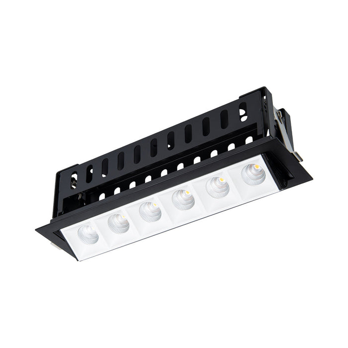Multi Stealth Adjustable Trim LED Recessed Light in White/Black (3.3W/45-Degree).