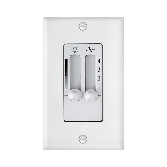 Wall Control in 4-Speed/Dual Slide/White.