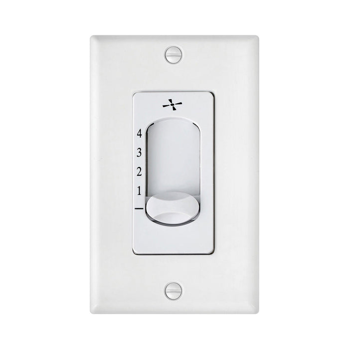 Wall Control in 4-Speed/Single Slide/White.