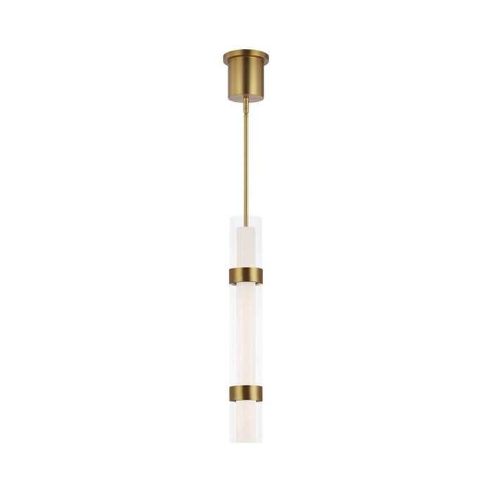 Wit LED Pendant Light in 3-Glass/Aged Brass.