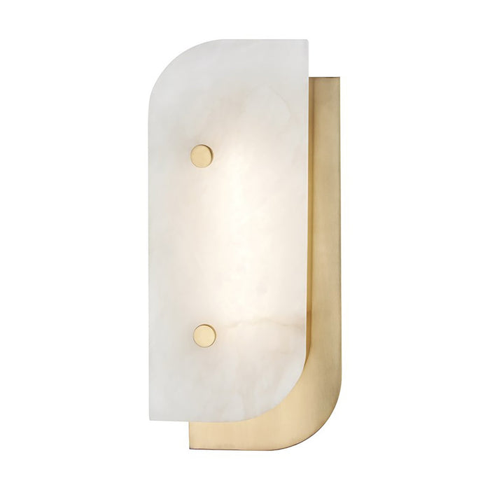 Yin and Yang LED Wall Light in Small/Aged Brass.